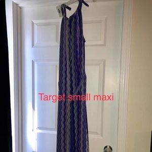 Navy and Purple Target Maxi